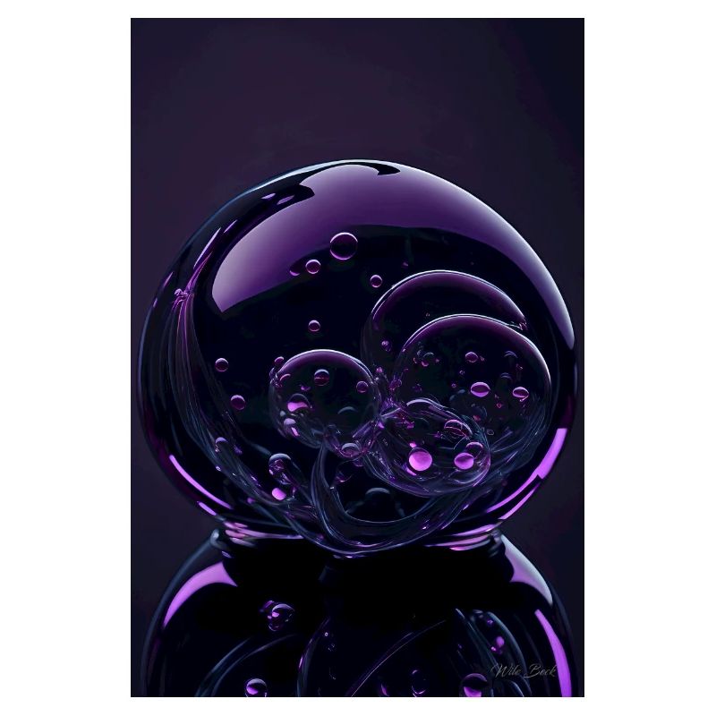 Bulles dans une bulle magenta 2