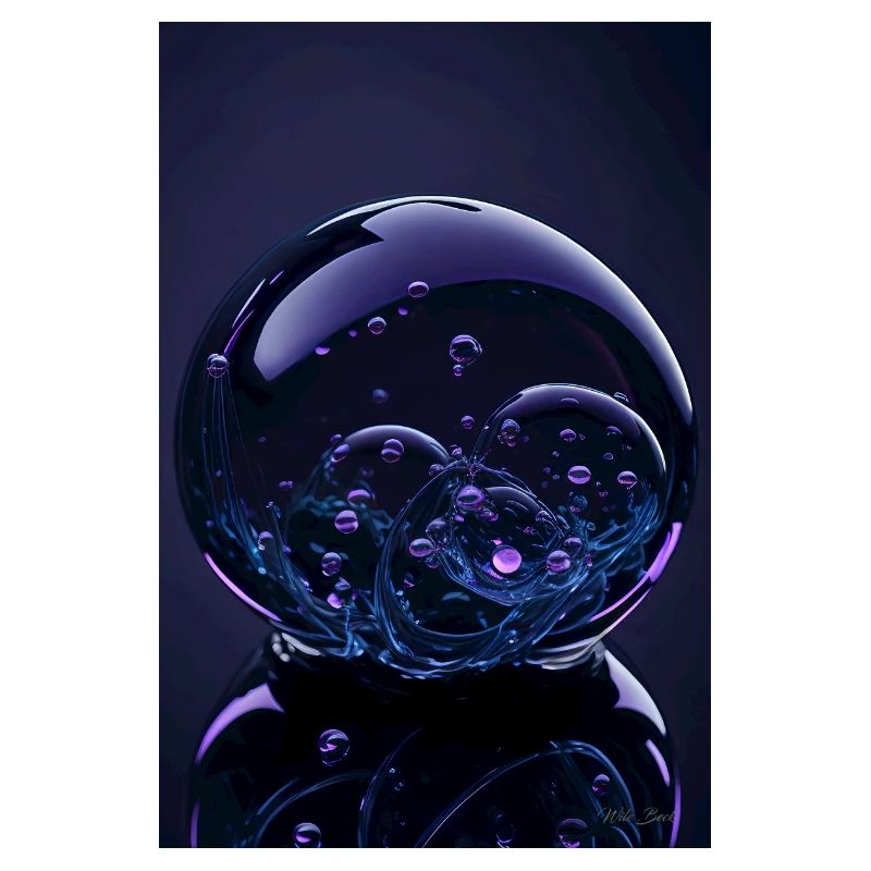 Bulles dans une bulle violette 2