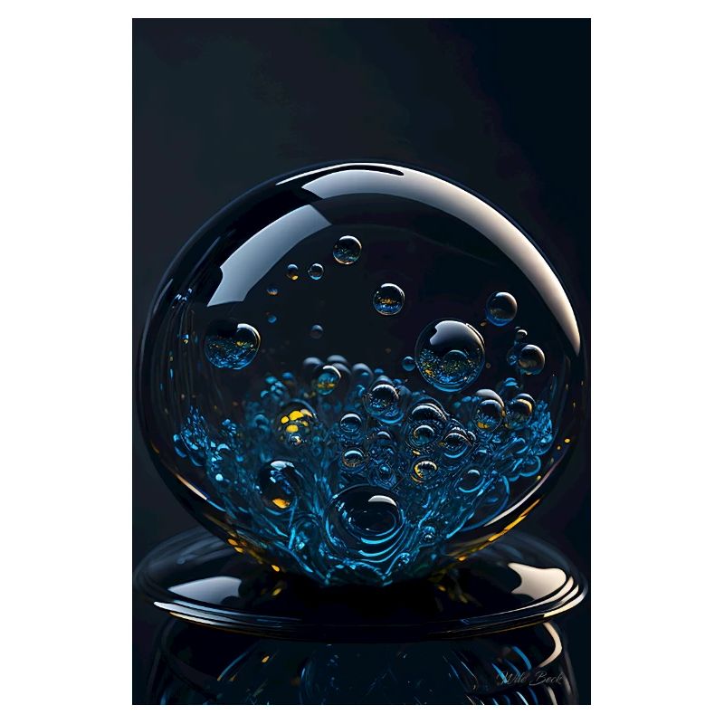 Bulles dans une bulle chromée 2