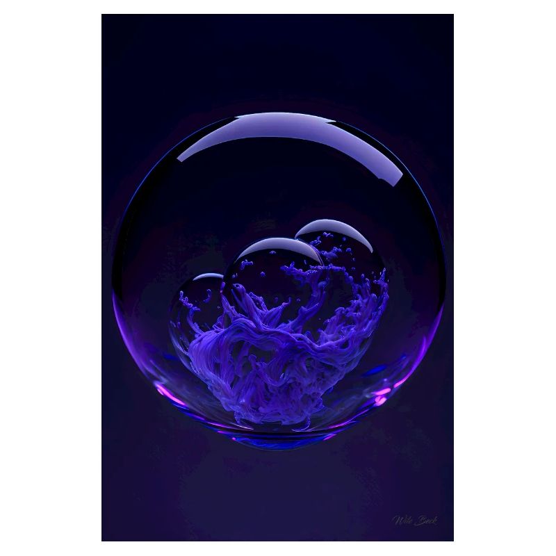 Clouds in a bubble purple3