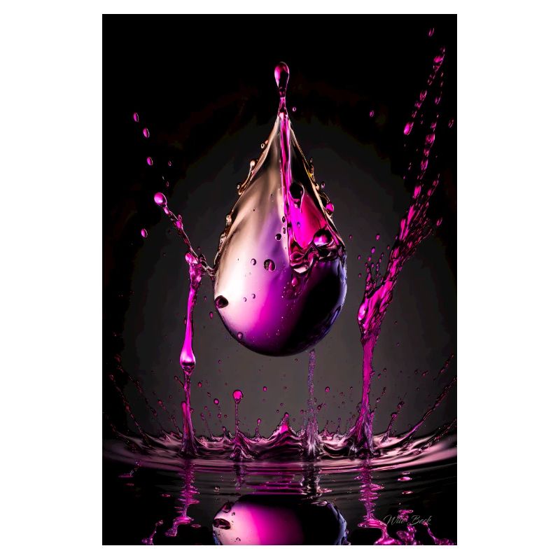 Gouttes magenta 3