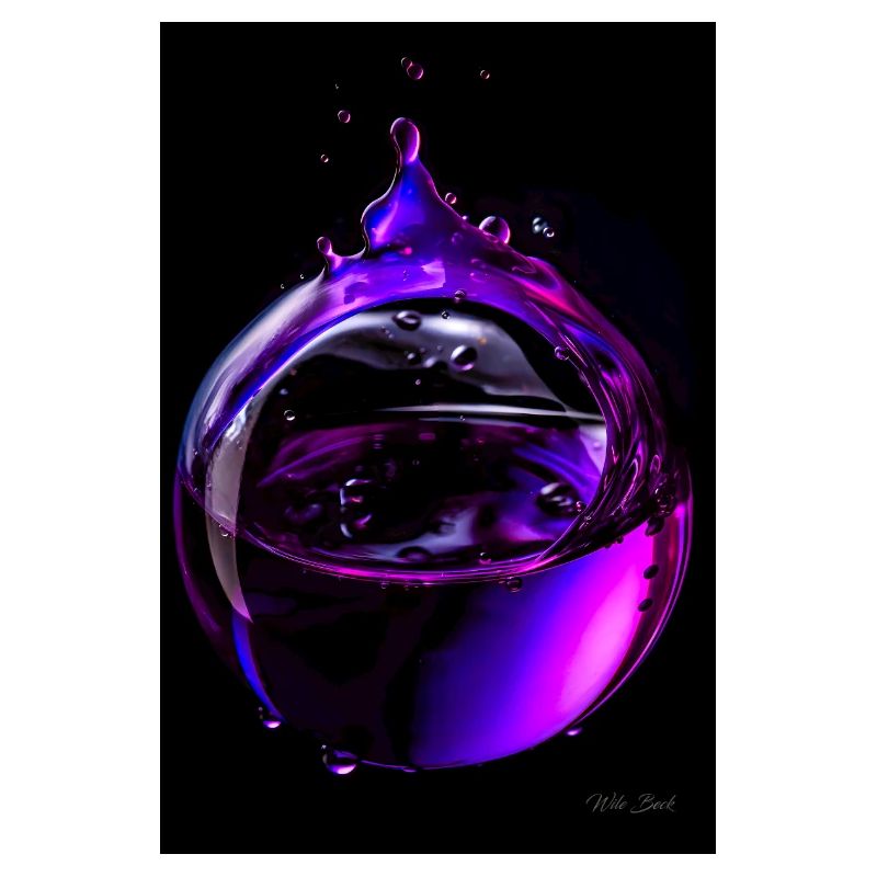 Gouttes violettes 6