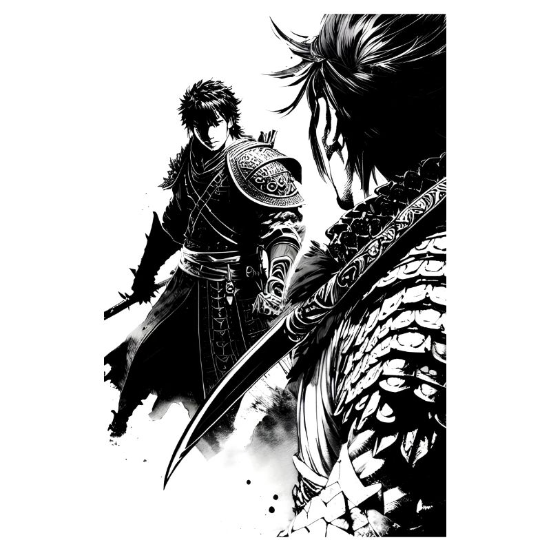 Samurai Black and White Design