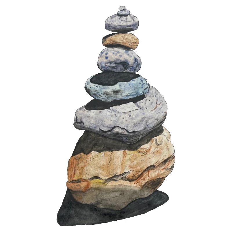 Stone Stack Stone Turret Cairn Hiking