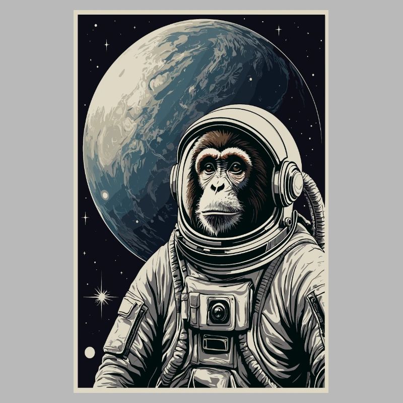 Astronauten Affe