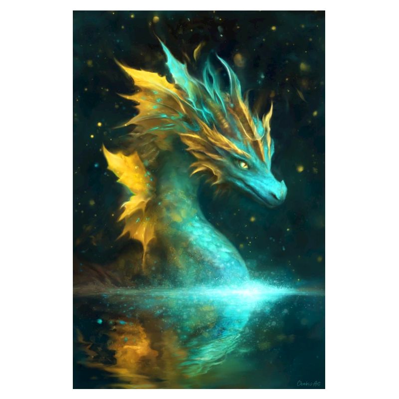 Wasserdrache Fantasy