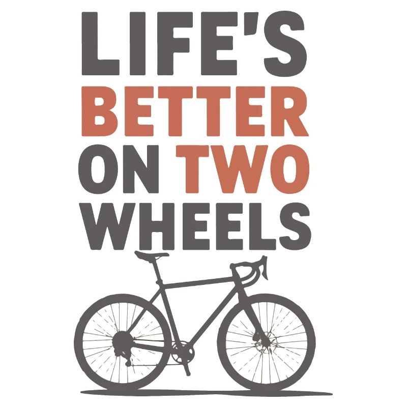 La vie est meilleure sur la conception du vélo à deux roues