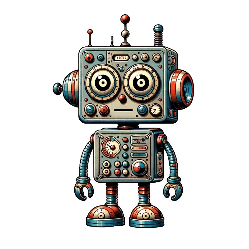 Toy Robot Looks Puzzled