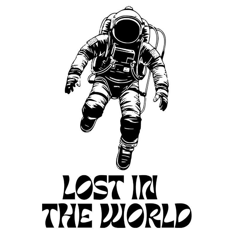 Astronaute dans l’espace - Perdu dans le monde