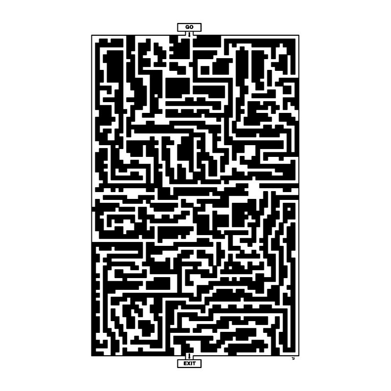 Laby Brik (schwarz, monochrom)