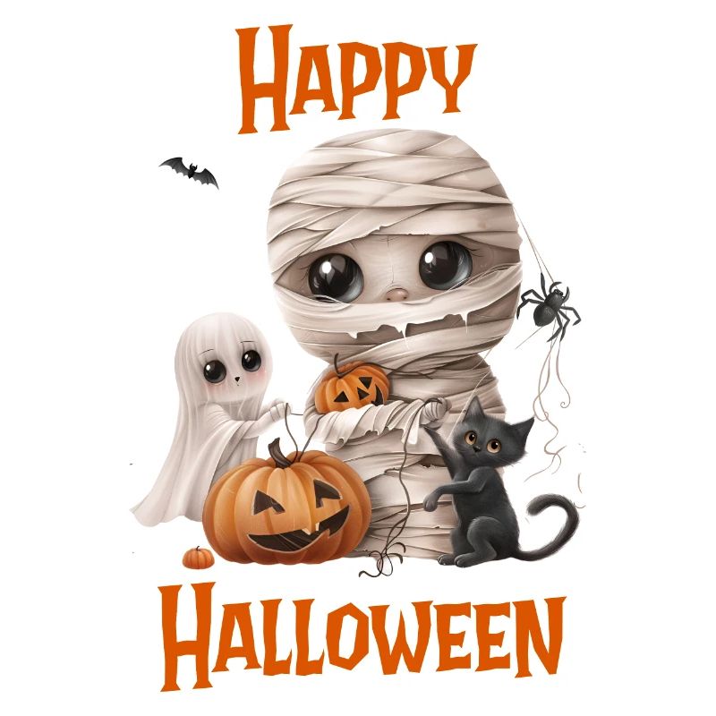 Halloween – Joyeux Halloween chat mignon comme maman