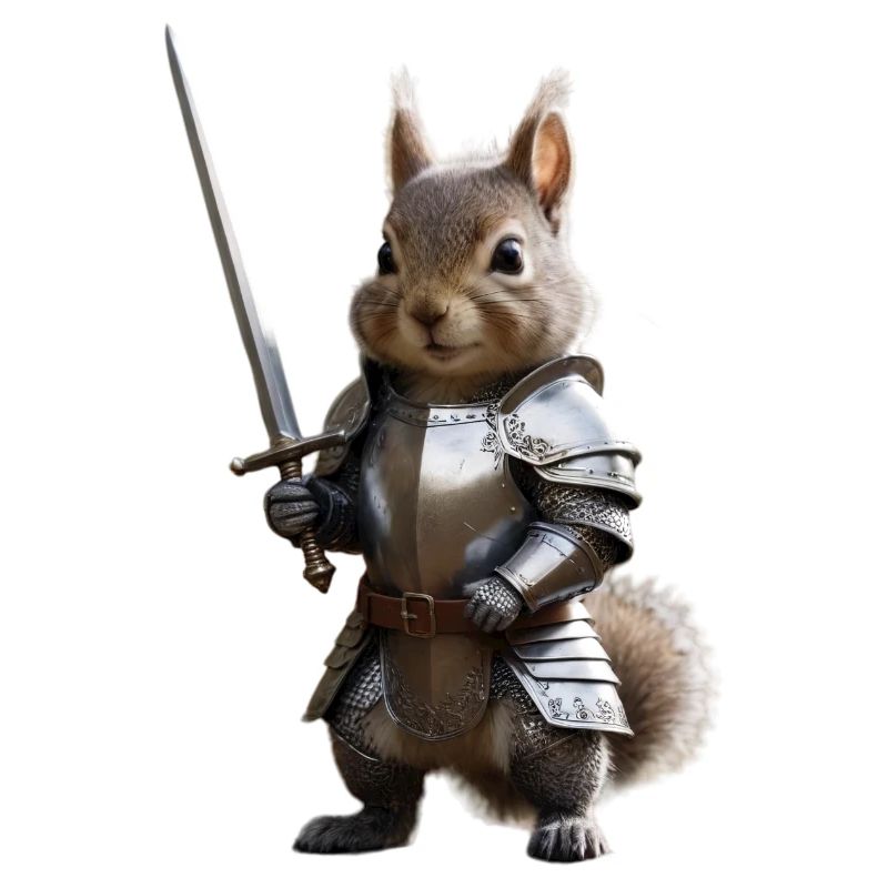 écureuil chevalier épée 1