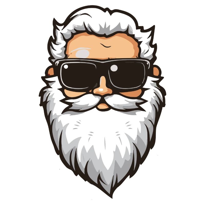 Weihnachtsmann cool comic