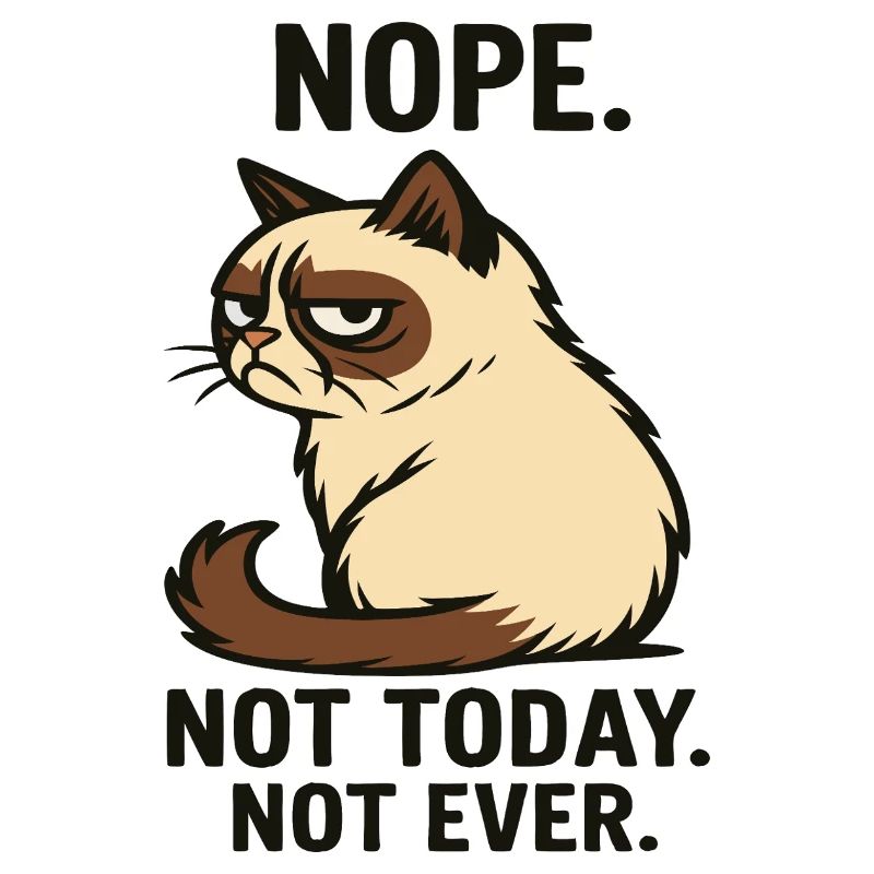 Cat "Not Today"