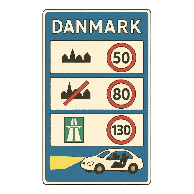 Denmark Sign Traffic Rules Border