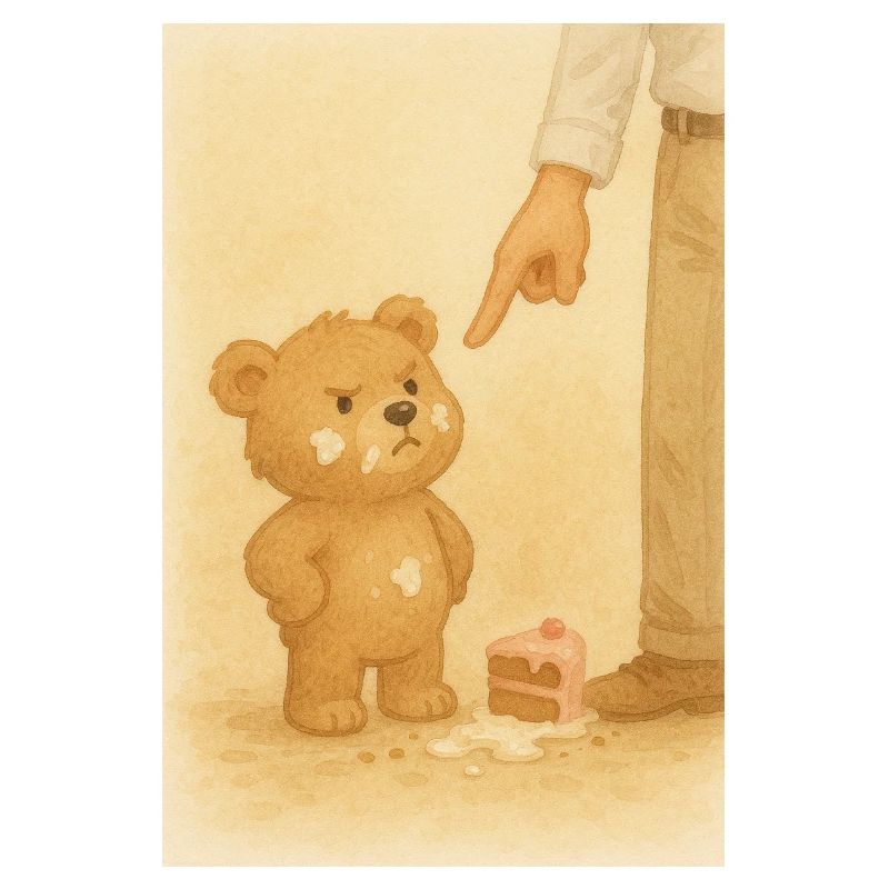 Bär und Kuchen