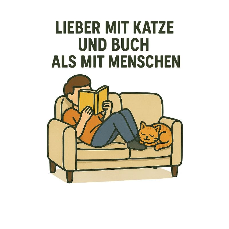 Cat World Cat Day Cat Sofa Chill Book relax