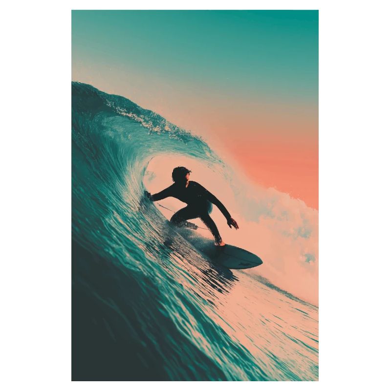 Sunset Wave Surf