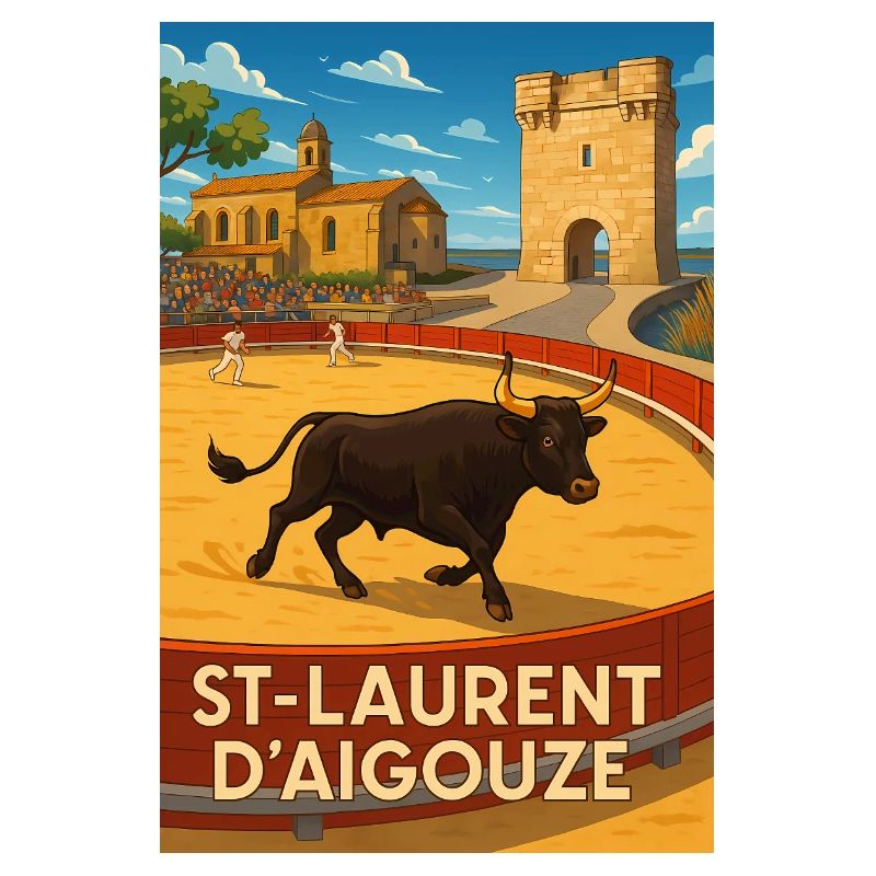 Course de Taureau à Saint-Laurent d'Aigouze