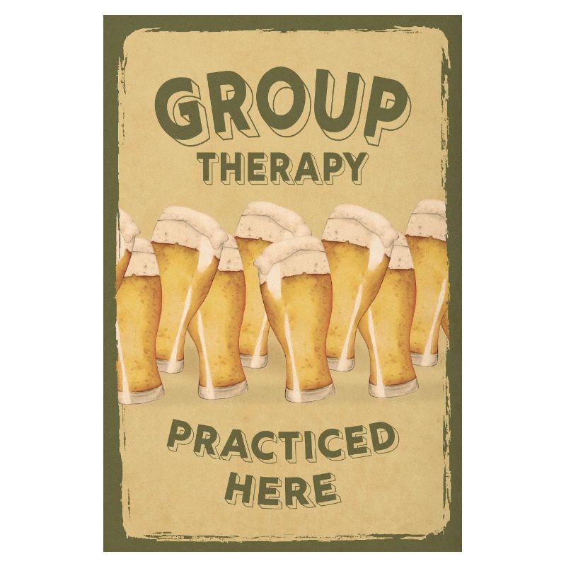 Group Therapy – Lustiges Bier-Poster