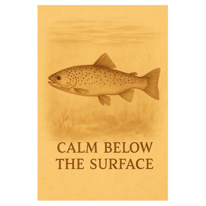 Calm Below the Surface Trout Print