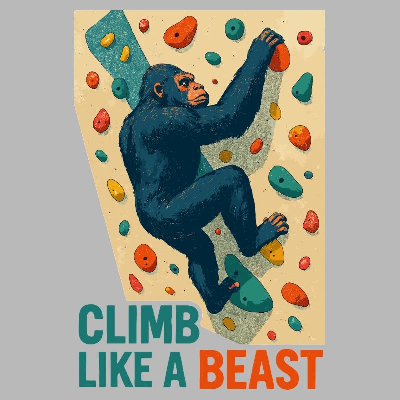 Bouldering Gorilla Climbing Beast Monkey Gift