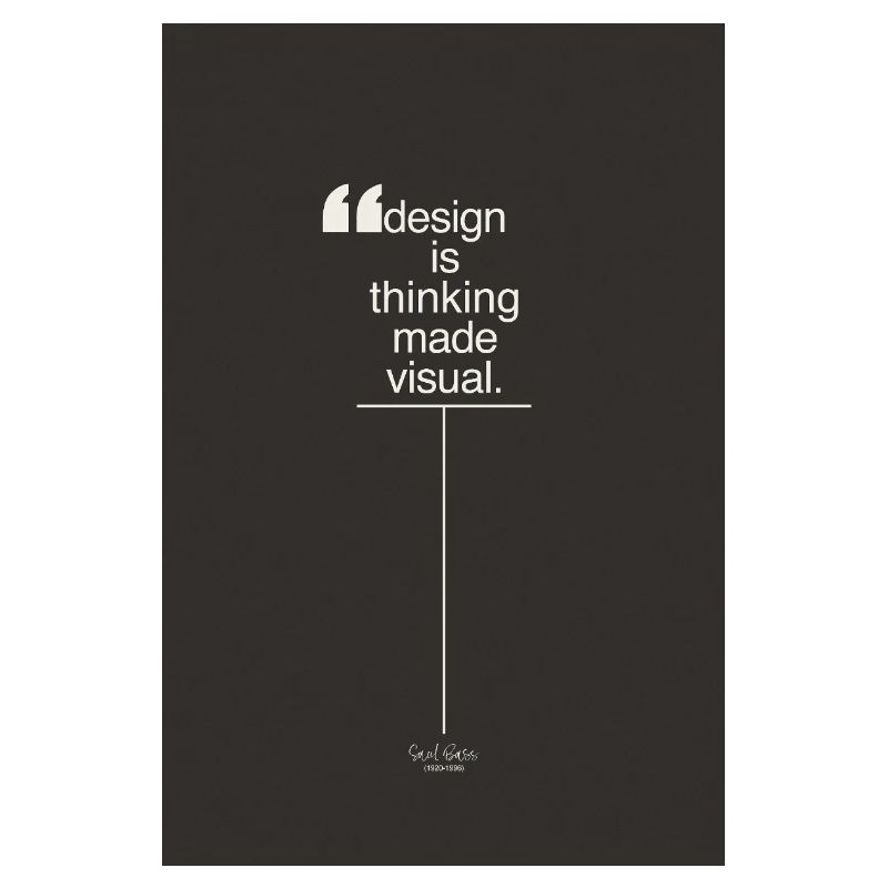Design is Thinking Made Visual Poster