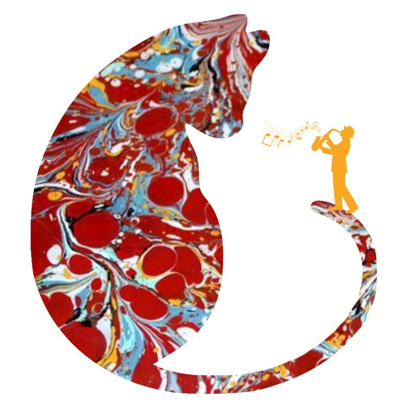 katze mit saxophon e 251