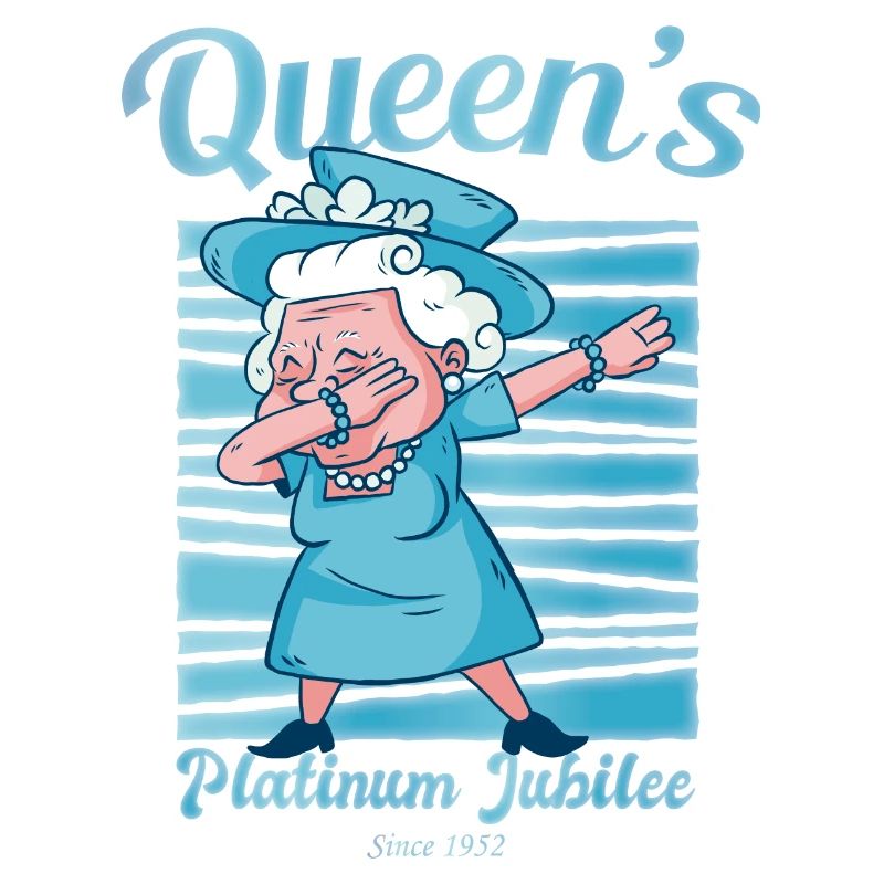 British Queen Dabbing Monarchy Platinum Jubilee