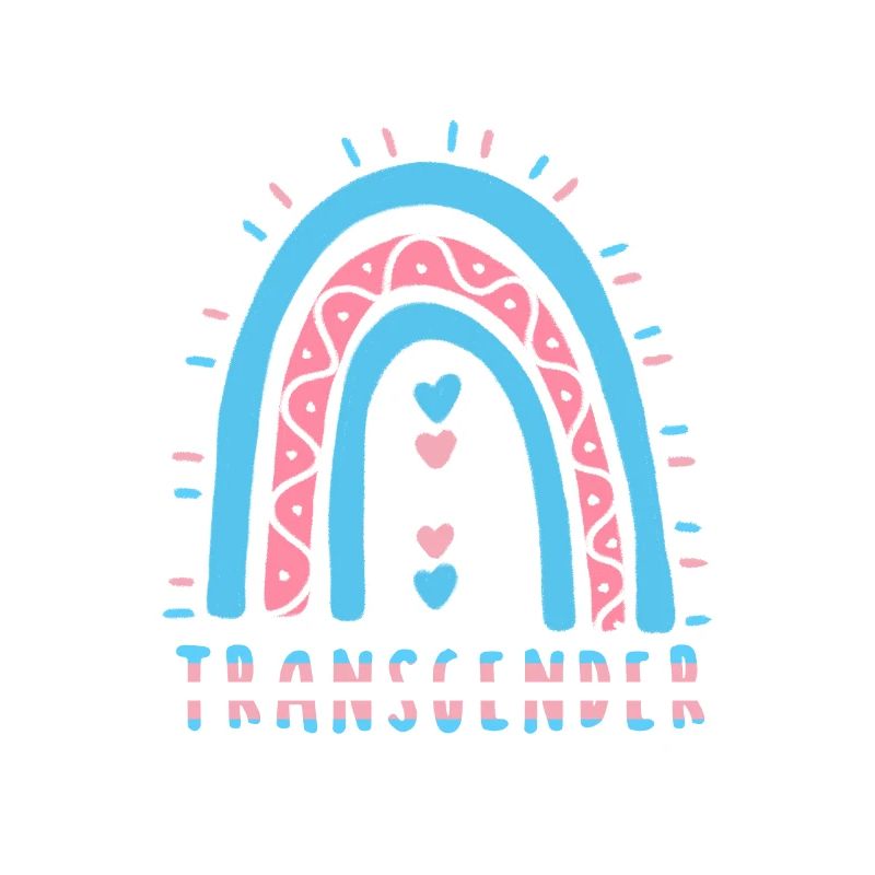 Trans Spruch Transgender Boho Regenbogen