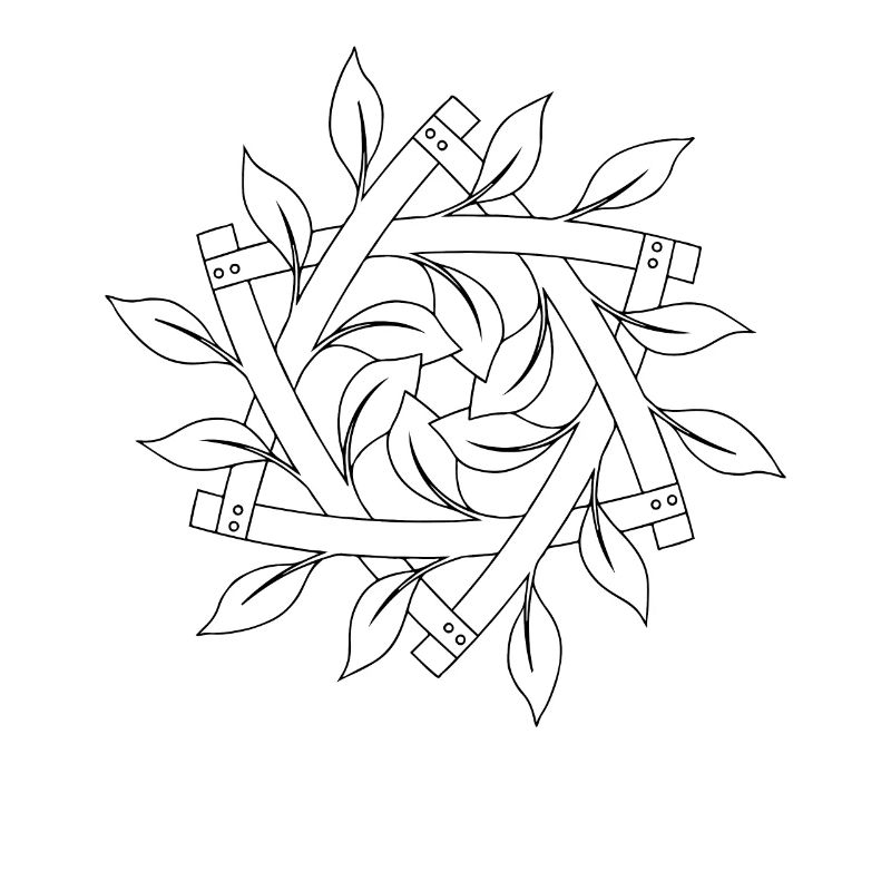 Feuilles Mandala