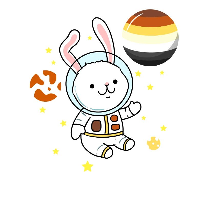 Rabbit in Space Gay Bear Pride