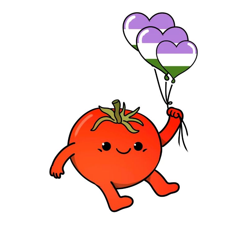 Tomate Balloon Genderqueer Pride