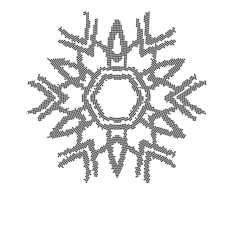 Mosaic Mandala Snowflake