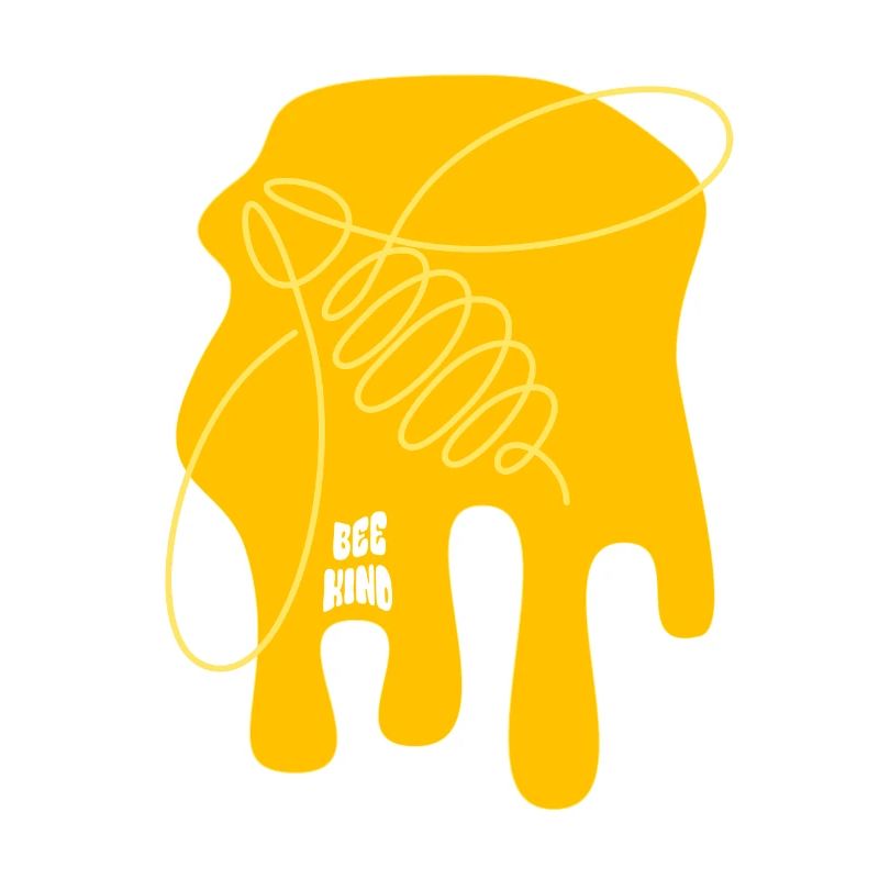 Be nice - Bee - abstrait - Art graphique