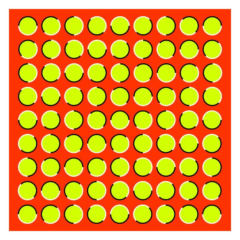 optical illusion - moving circles