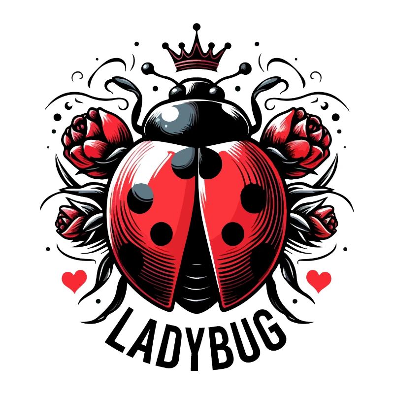 LADYBUG LADYBUG FLYING DOTS INSECT LUCK