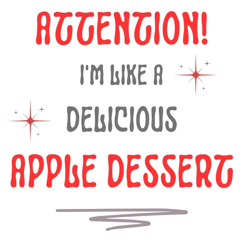 apple dessert friendly text