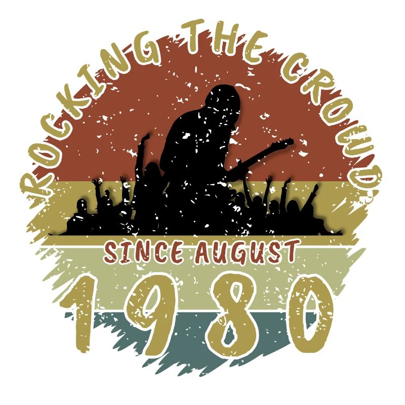 45th Birthday Rocking the crowd GIT 08/1980