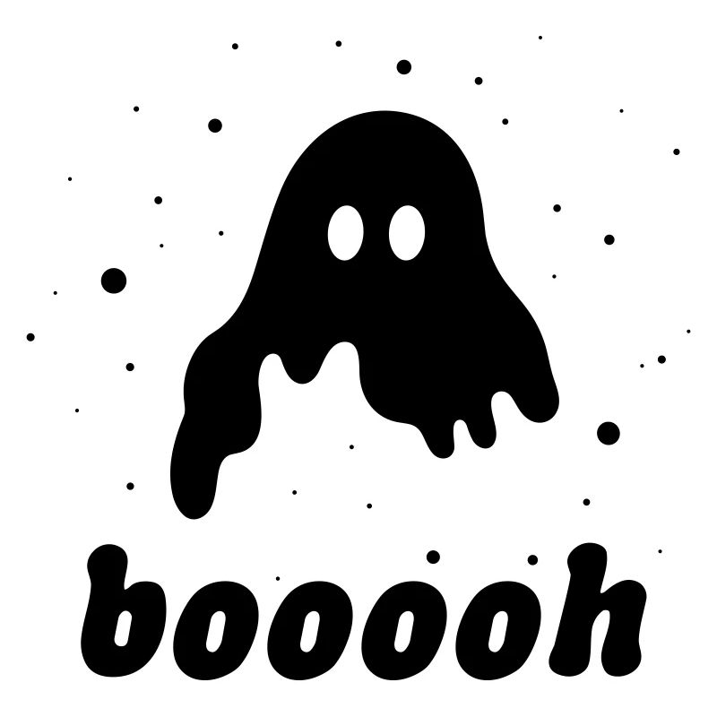 Floating Ghost Booooh Halloween Spooky Horror