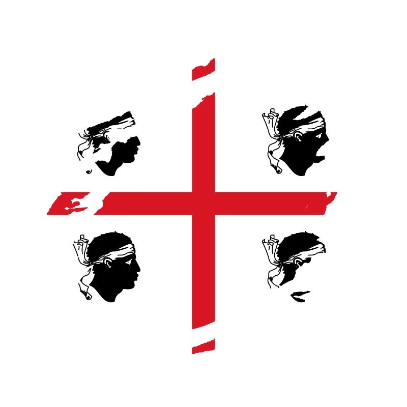 Drapeau de la Sardaigne Drapeau sarde Drapeau de la Sardaigne