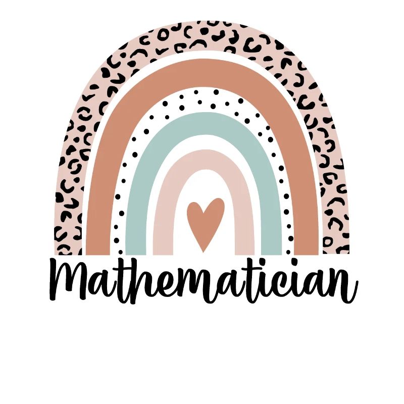 Mathématicien Rainbow Leopard Drôle de mathématicien