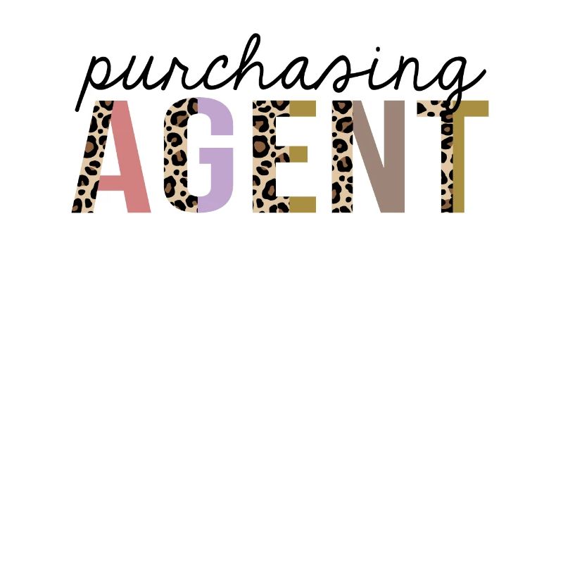 Purchasing Agent Leopard Print Funny