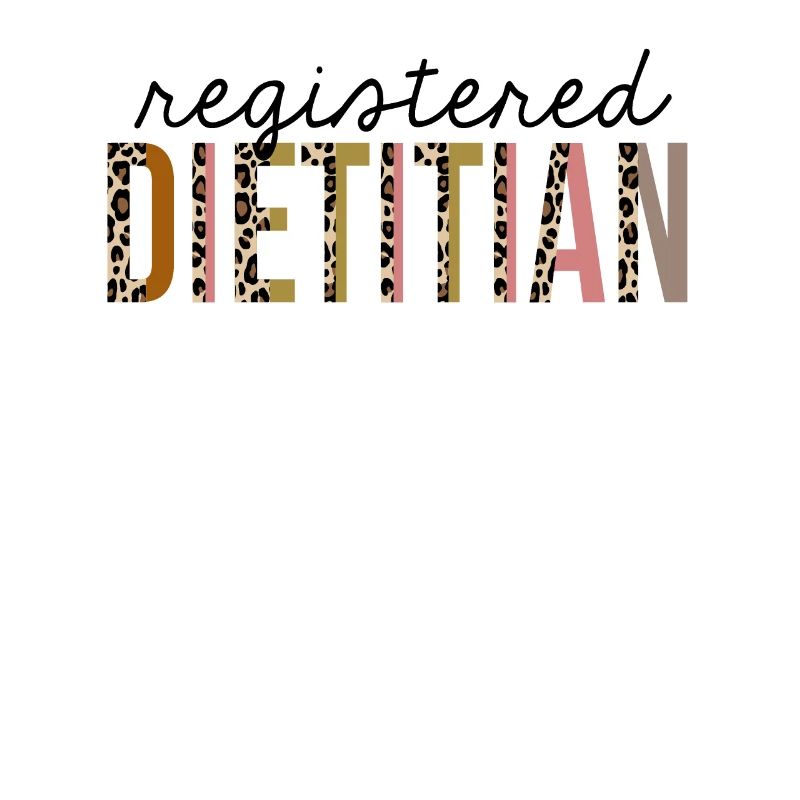 Registered Dietitian Leopard Print Funny