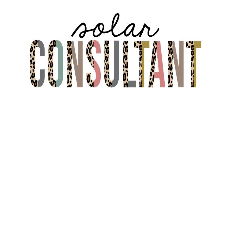 Solar consultant Leopard Print Funny