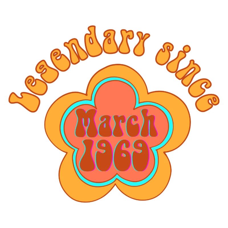 Legendary since March 1969 Birthday Retro