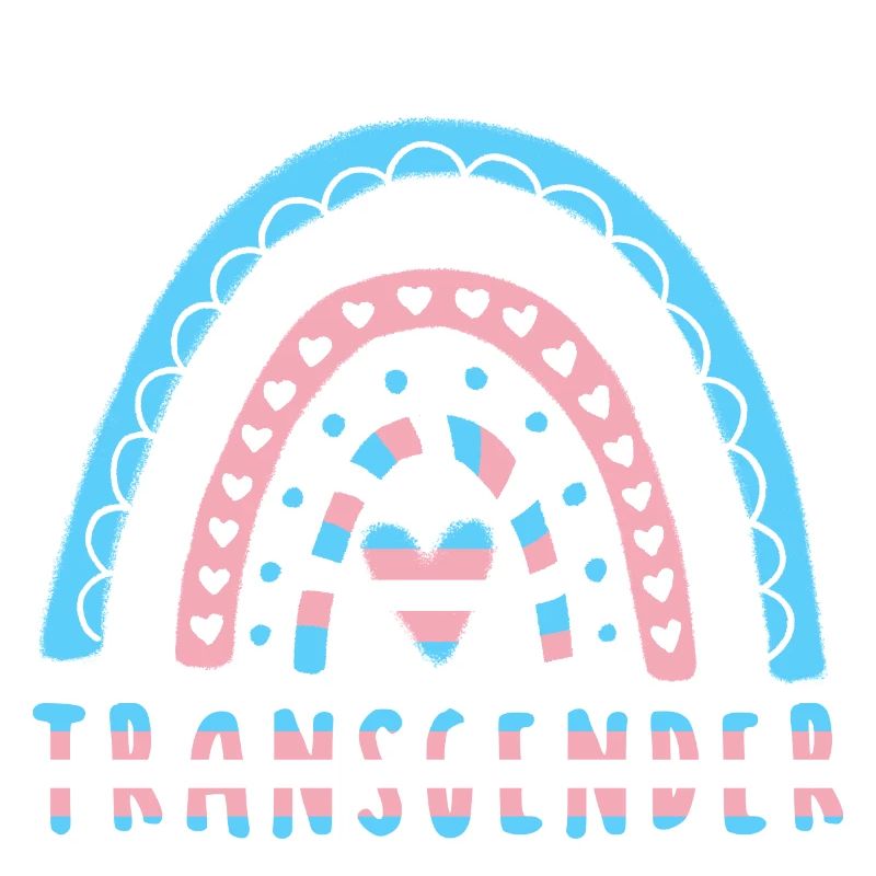 Trans Saying Transgender Rainbow
