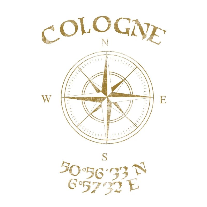 Compass GPS coordinates Cologne