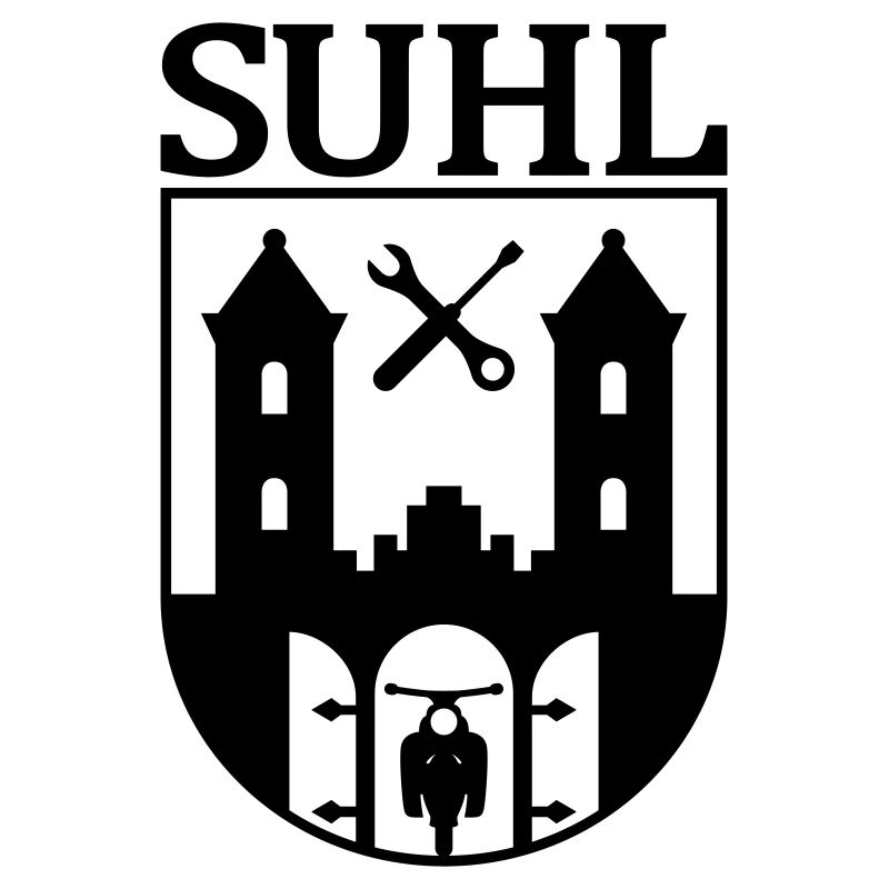 Suhl Emblem mit Simson Star Sperber Habicht