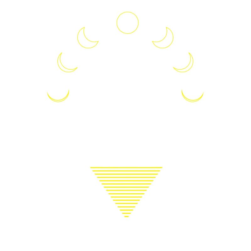 Chat Abstrait Phases de Lune